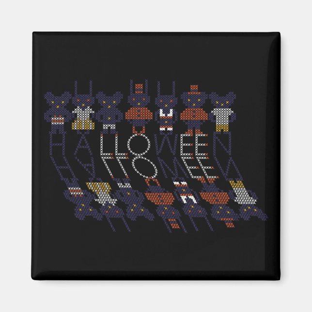 Aimant Monstres d'Halloween éffrayant Stick Horreur (Devant)