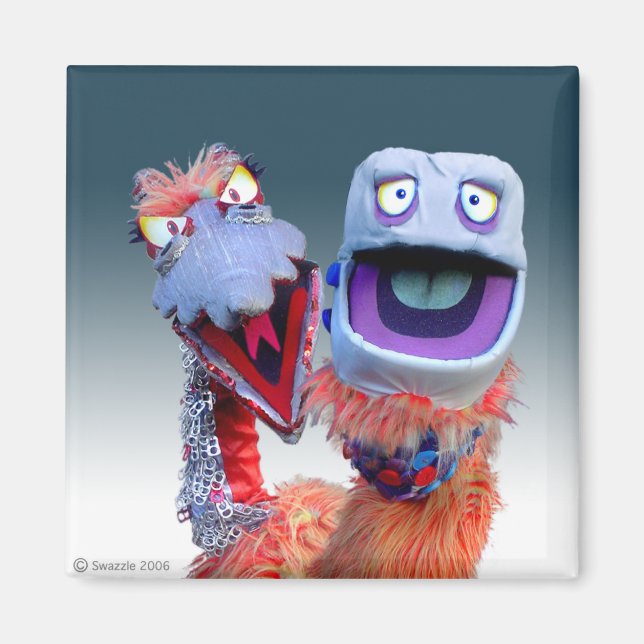 Aimant Monstres en aluminium et en plastique (Devant)