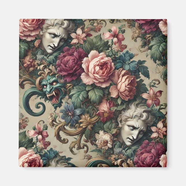 Aimant Monstres entre hommes - gothique baroque (Devant)