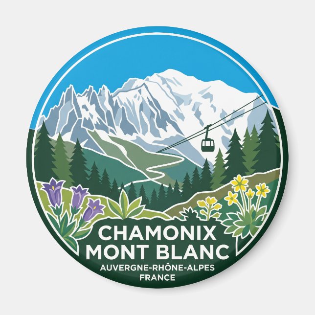 Aimant Mont Blanc France (Devant)