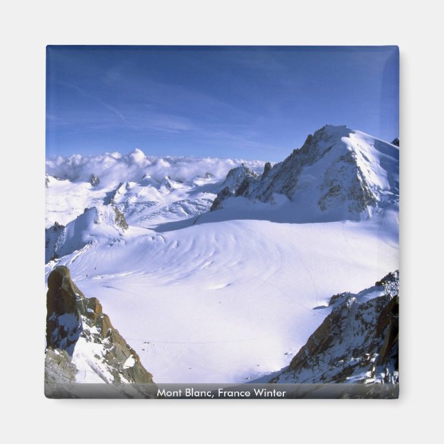 Aimant Mont Blanc, France Hiver (Devant)