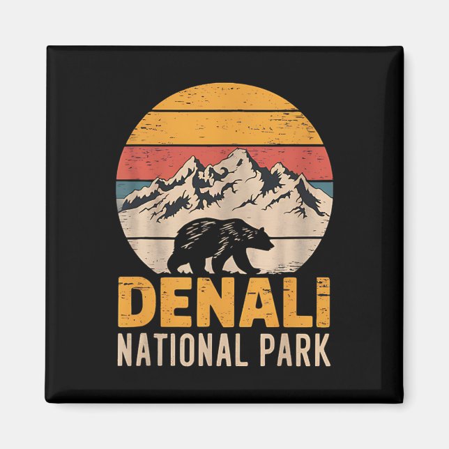 Aimant Mont Denali Alaska Mountaineer Climbing National  (Devant)