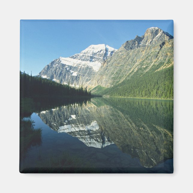 Aimant Mont Edith Cavell dans le lac Cavell, Jasper Natio (Devant)