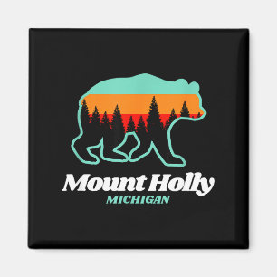 Aimant Mont Holly Michigan ski snowboard ours
