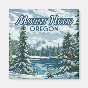 Aimant Mont Hood Oregon Ski Pacifique Nord-Ouest Hiver