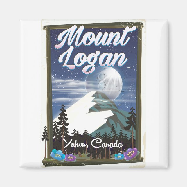 Aimant Mont Logan, Yukon, Canada (Devant)