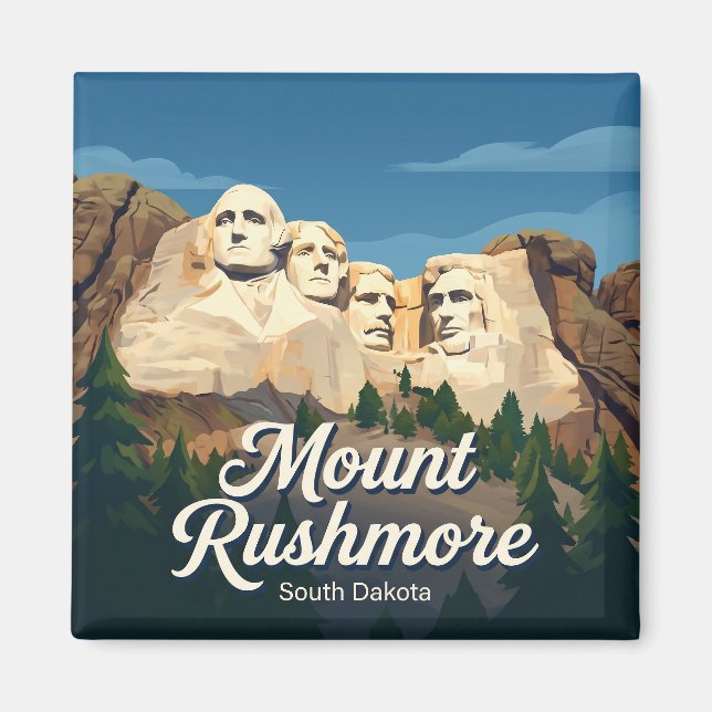 Aimant Mont Rushmore Dakota du Sud (Devant)