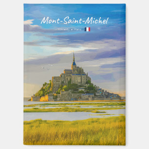 Aimant Mont-Saint-Michel, France - Abbaye médiévale