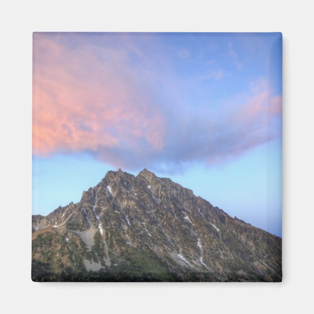 Aimant Mont Stuart, au coucher du soleil (Devant)