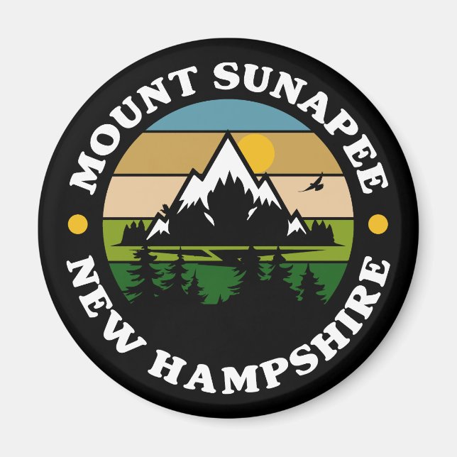 Aimant Mont Sunapee, New Hampshire (Devant)