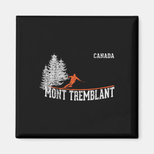 Aimant Mont Tremblant Can. Style des années 80. Ski vinta