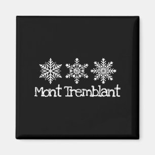 Aimant Mont tremblant québec flocon de neige neige skieur