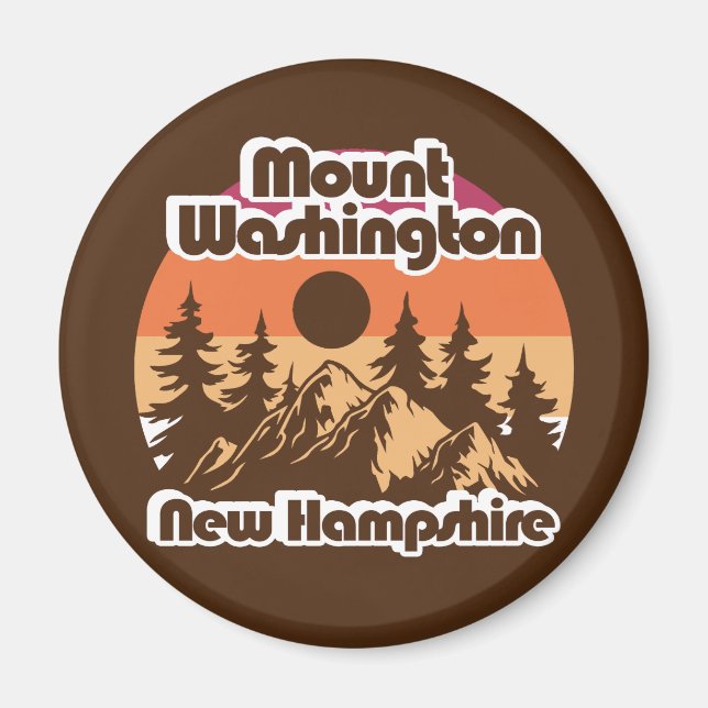 Aimant Mont Washington New Hampshire (Devant)