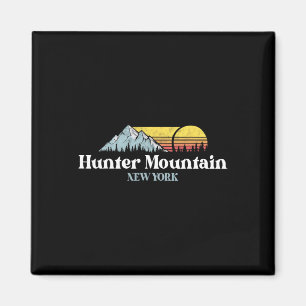 Aimant Montagne Hunter New York Neige Ski Snowboard Rando