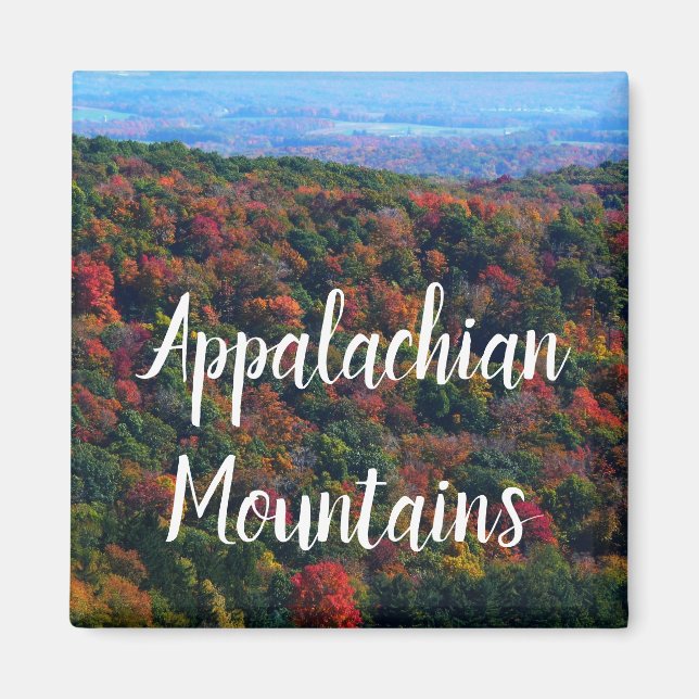 Aimant Montagnes Appalaches en automne (Devant)