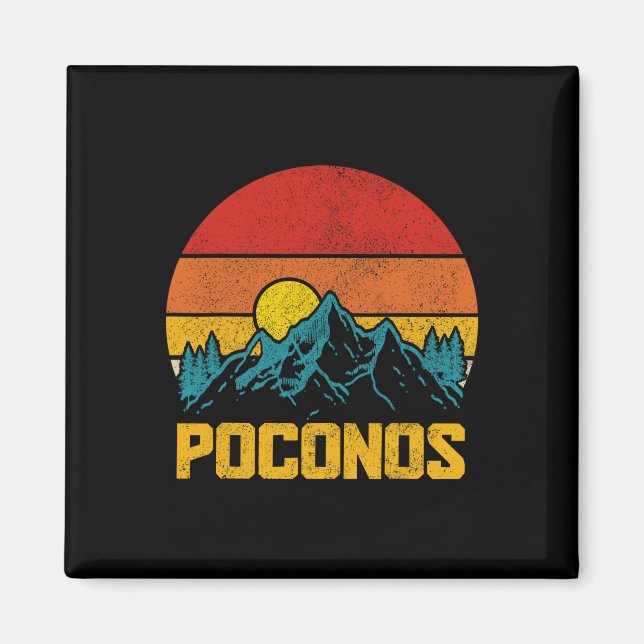 Aimant Montagnes de Pocono Poconos Pennsylvanie Randonnée (Devant)