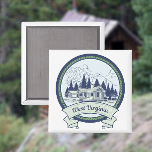 Aimant Montagnes de Virginie-Occidentale