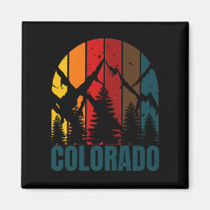 Aimant Montagnes du Colorado Rétro