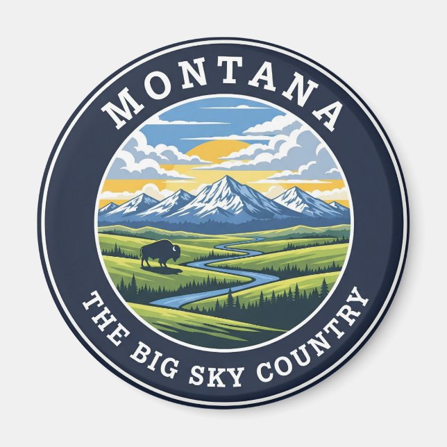Aimant Montana Big Sky Country (Devant)