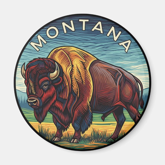 Aimant Montana Bison (Devant)
