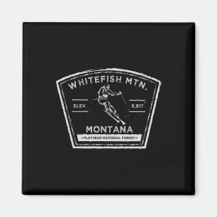 Aimant Montana Whitefish Mountain Ski sur neige 