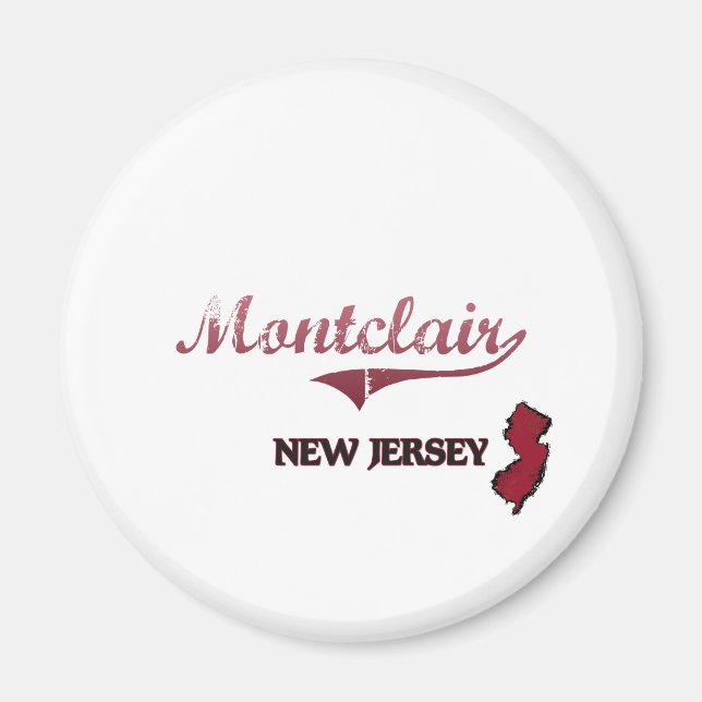 Aimant Montclair New Jersey City Classic (Devant)