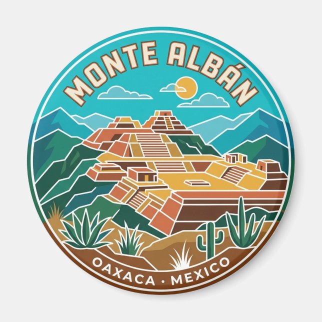 Aimant Monte Albán Mexique (Devant)