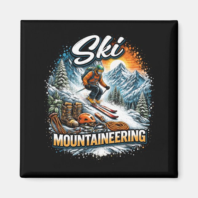Aimant Montée en ski (Devant)