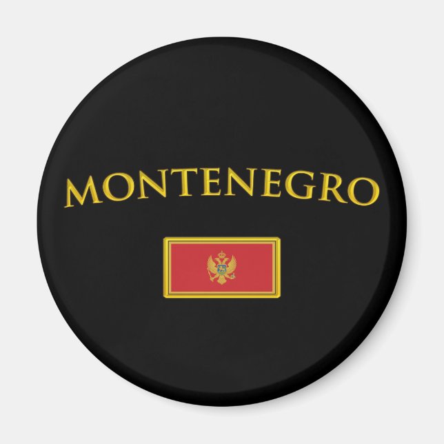 Aimant Monténégro d'or (Devant)
