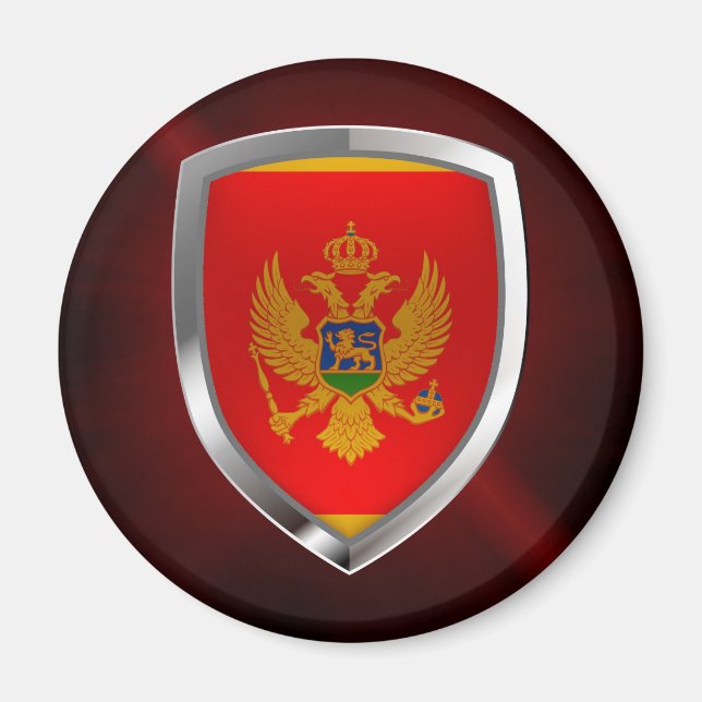 Aimant Montenegro Metallic Emblem (Devant)