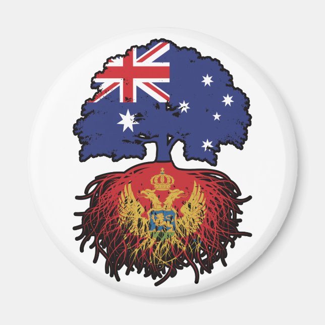 Aimant Monténégro Montenegro Australian Tree (Devant)