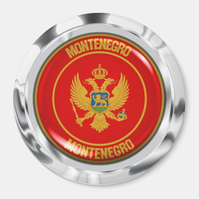 Aimant Montenegro Round Emblem (Devant)