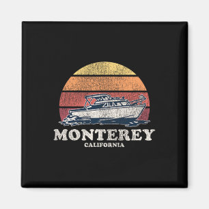 Aimant Monterey Ca Bateau Vintage les années 70 Conceptio
