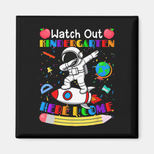 Aimant Montre drôle Attention Maternelle J'arrive Astrona