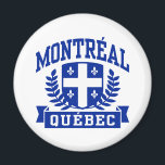Aimant Montréal Québec<br><div class="desc">T-shirts et cadeaux du Québec de Montréal</div>