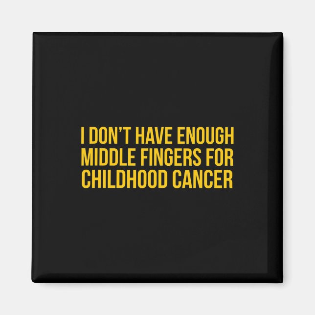 Aimant Montrez ce que vous pensez du cancer de l'enfance  (Devant)
