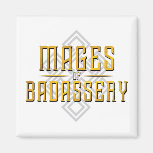 Aimant Monty & Strong - Mages de l'aimant Badassery (blan