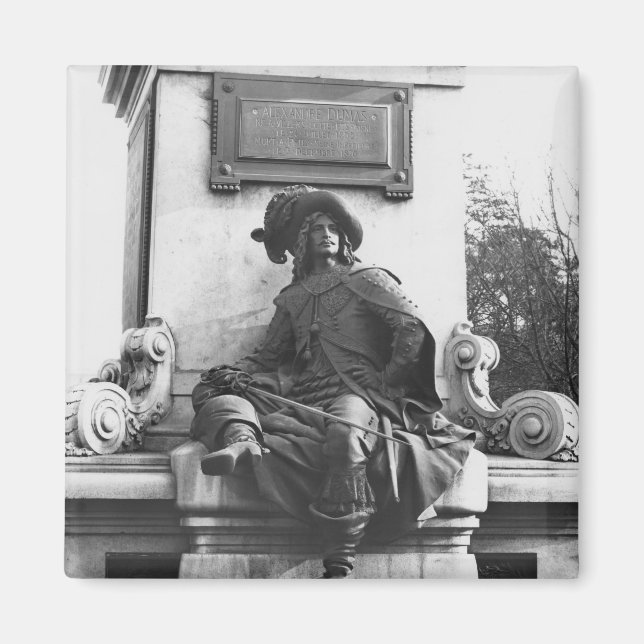 Aimant Monument à Alexandre Dumas Pere, d'Artagnan (Devant)