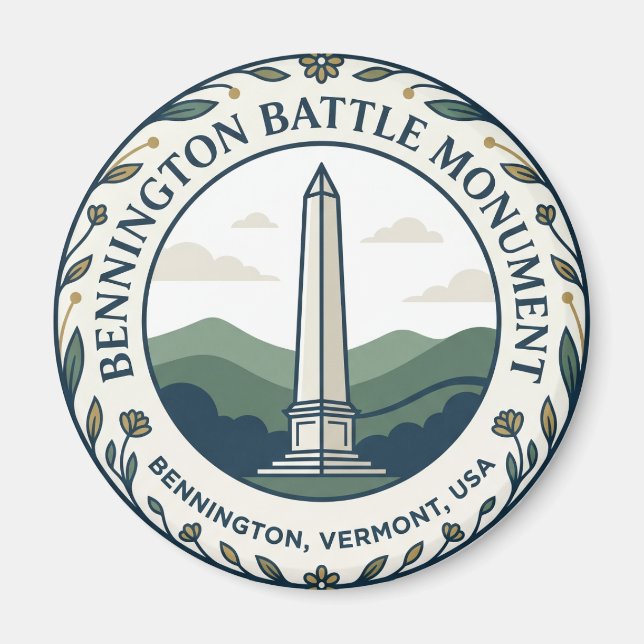 Aimant Monument de la bataille de Bennington États-Unis (Devant)
