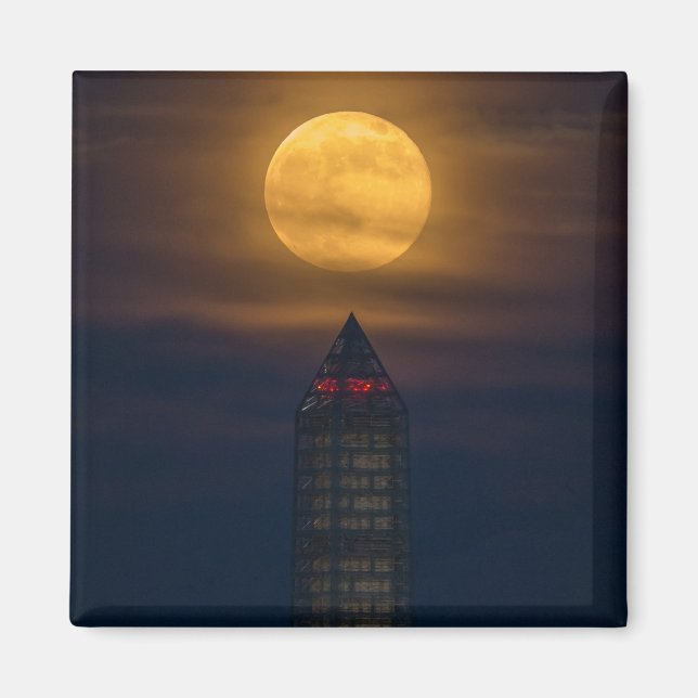Aimant Monument de la super lune sur Washington (Devant)