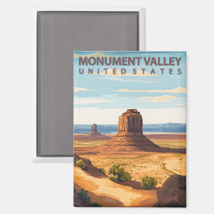 Aimant Monument Valley Arizona Utah Vintage voyage