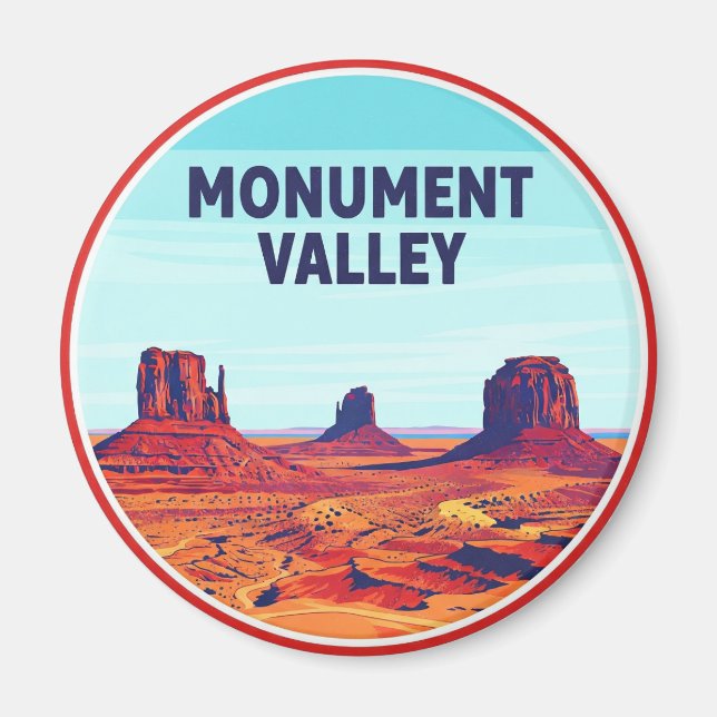 Aimant Monument Valley Travel Navajo Nation Road (Devant)