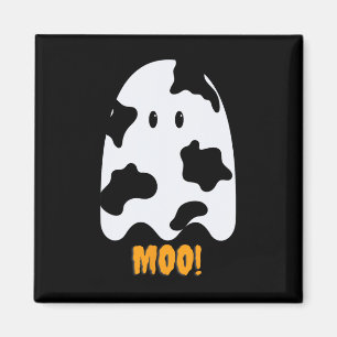 Aimant Moo ! Jolie vache amusante Imprimer Fantôme Hallow