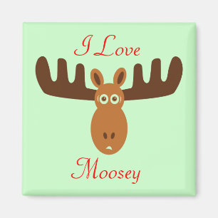Aimant Moose Head_I Love Moosey 2_on green