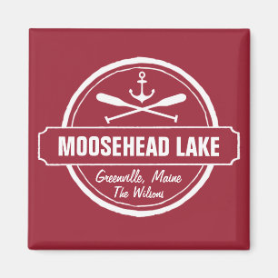 Aimant Moosehead Lake Maine ancre ville personnalisée et