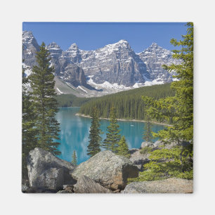 Aimant Moraine Lake, Rocheuses canadiennes, Alberta, Cana