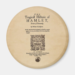 Aimant Morceau avant au Hamlet Quarto (version 1605)