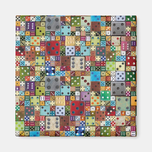 Aimant Morceau coloré (Devant)