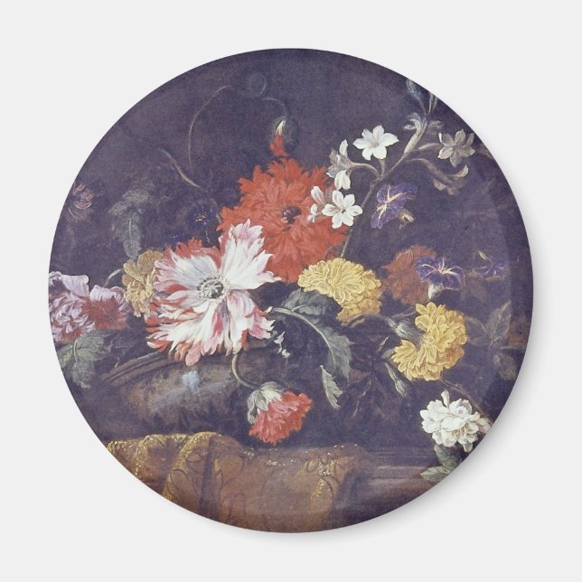 Aimant Morceau de fleur orange - Pavots ..., Jean Baptist (Devant)