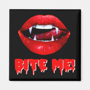 Aimant Mordez-moi vampire Halloween